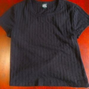 Cropped open back shirt (XS)